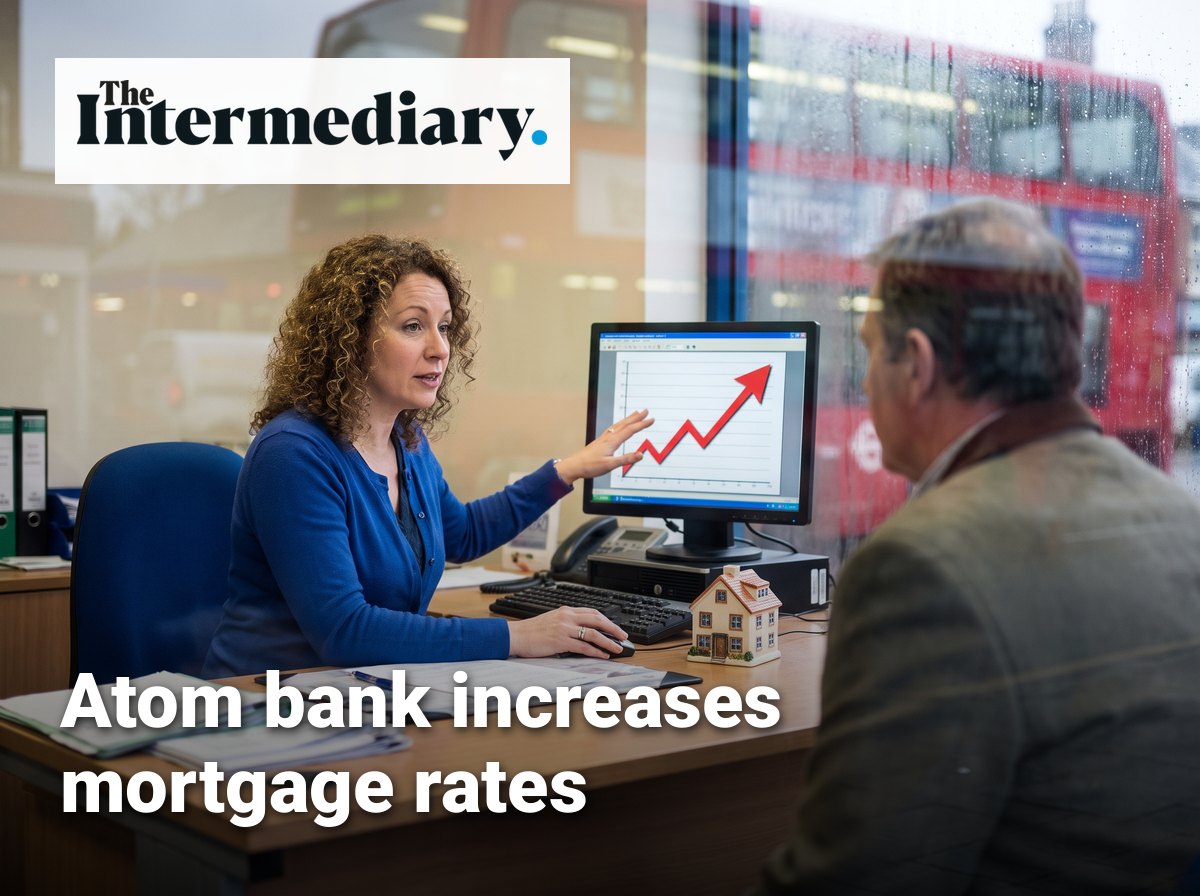Atom bank increases mortgage rates