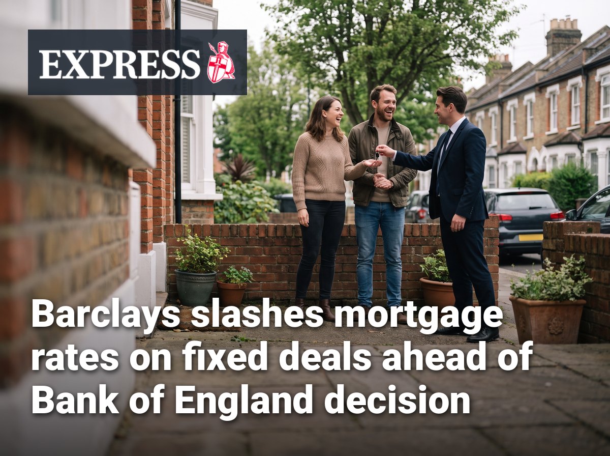 Barclays slashes mortgage rates on fixed deals ahead of Bank of England decision