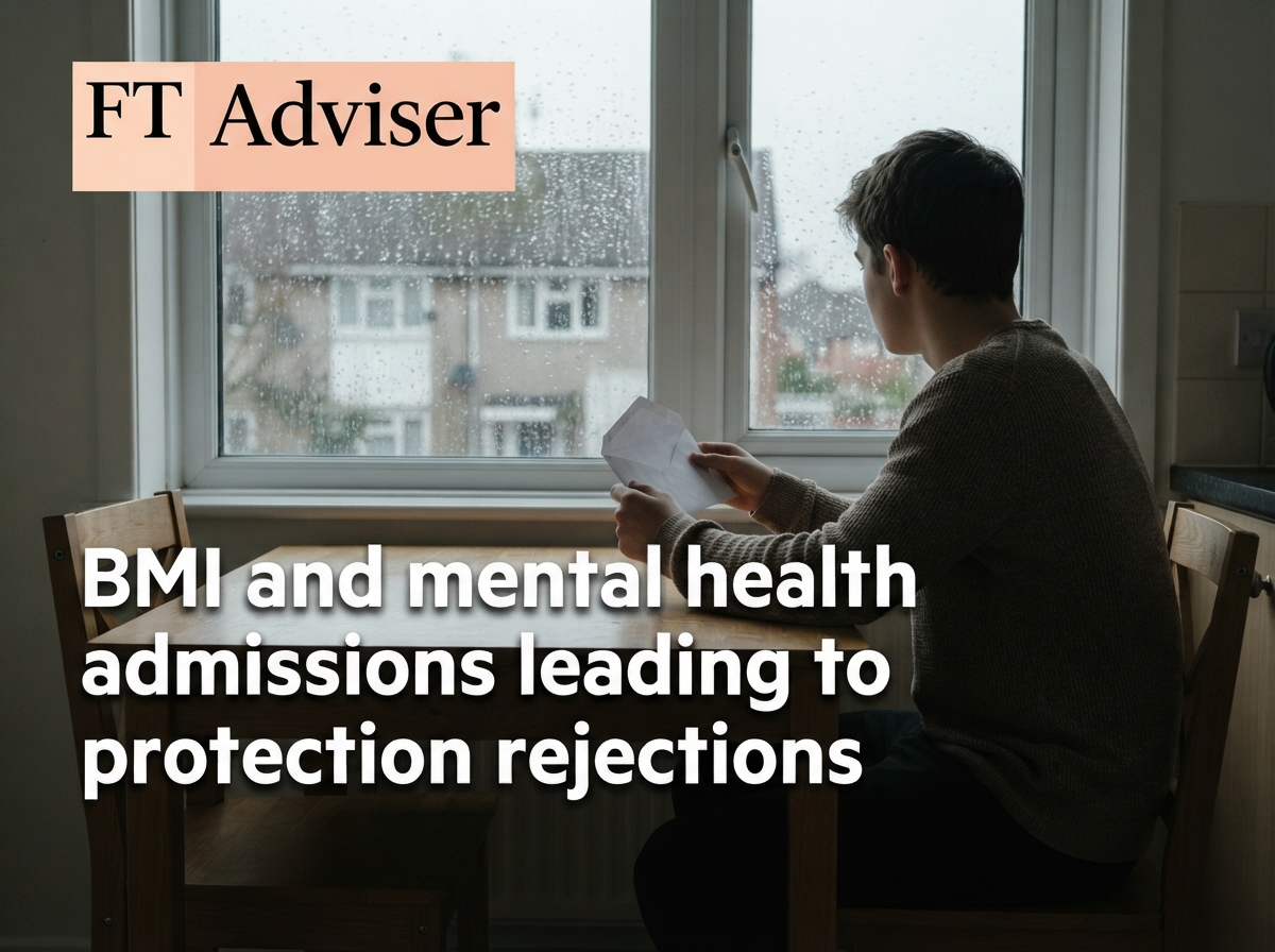 BMI and mental health admissions leading to protection rejections