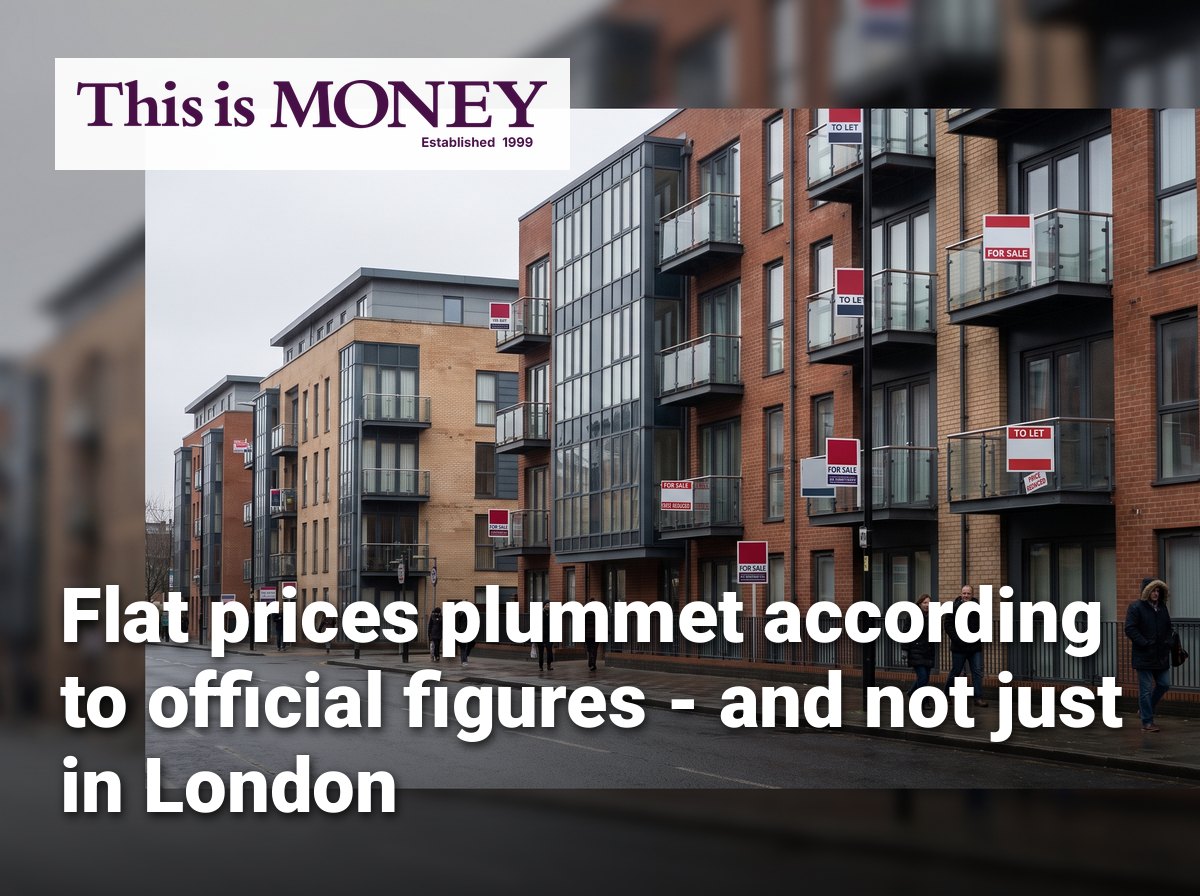 Flat prices plummet according to official figures - and not just in London