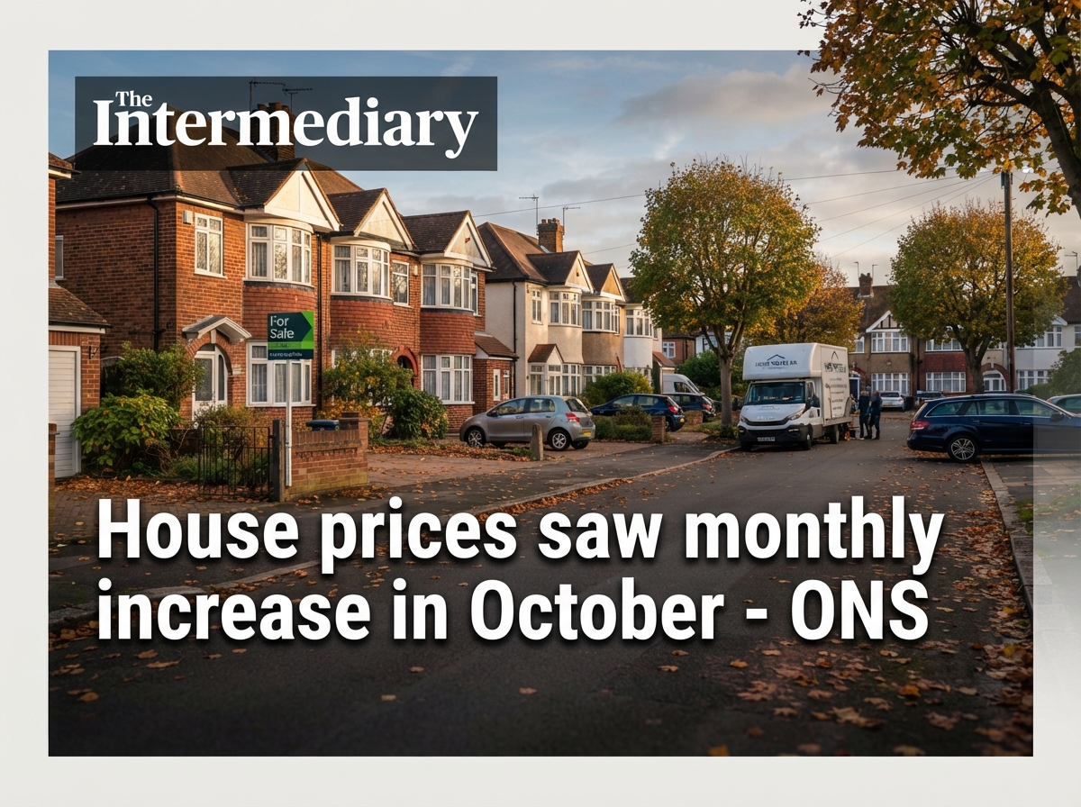 House prices saw monthly increase in October - ONS