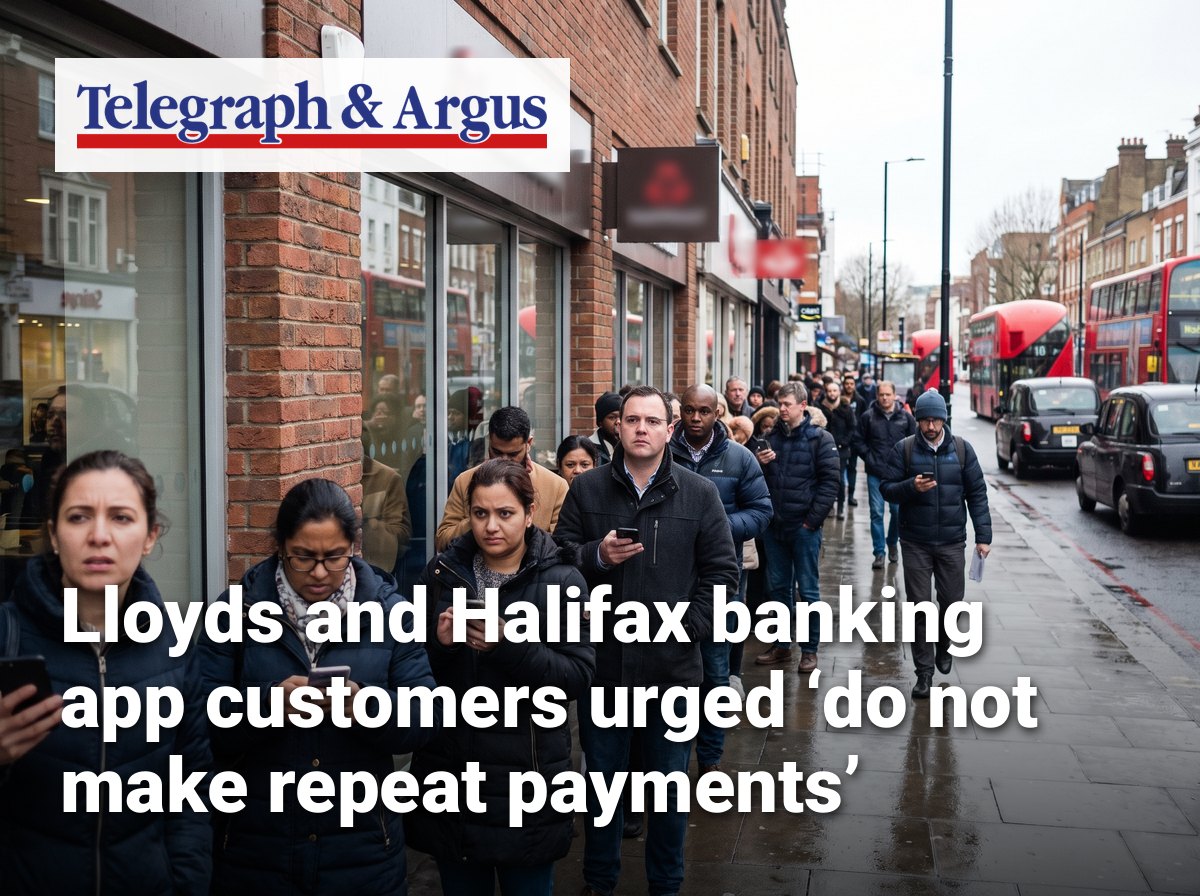 Lloyds and Halifax banking app customers urged ‘do not make repeat payments’
