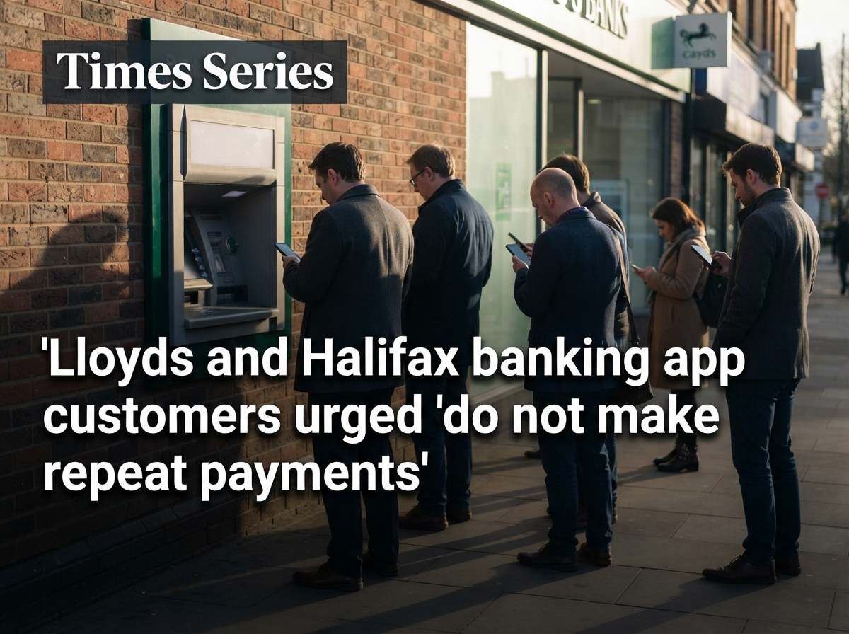 Lloyds and Halifax banking app customers urged 'do not make repeat payments'