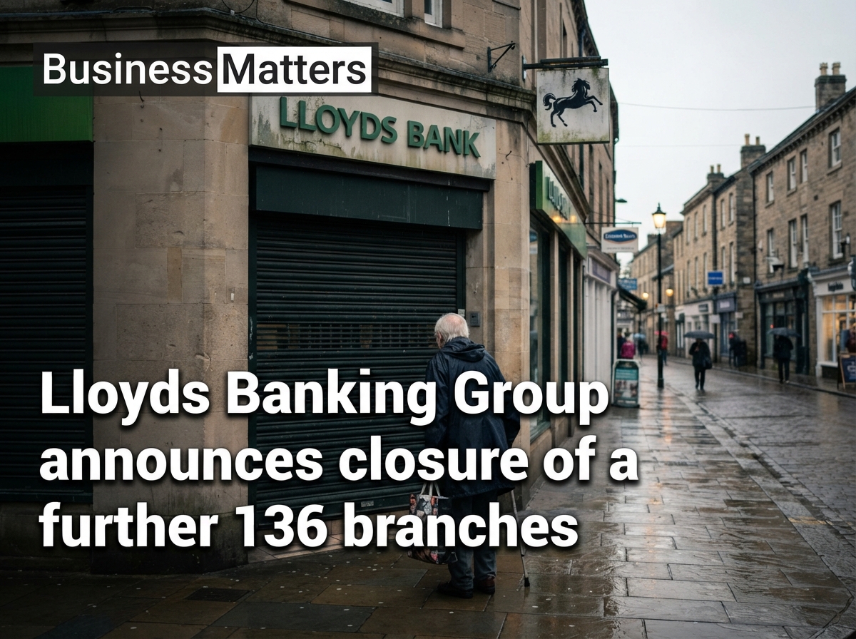 Lloyds Banking Group announces closure of a further 136 branches