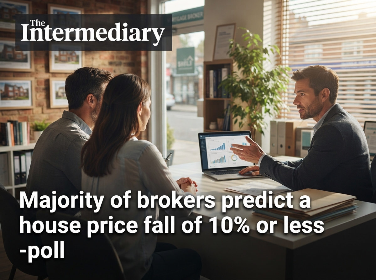 Majority of brokers predict a house price fall of 10% or less - poll