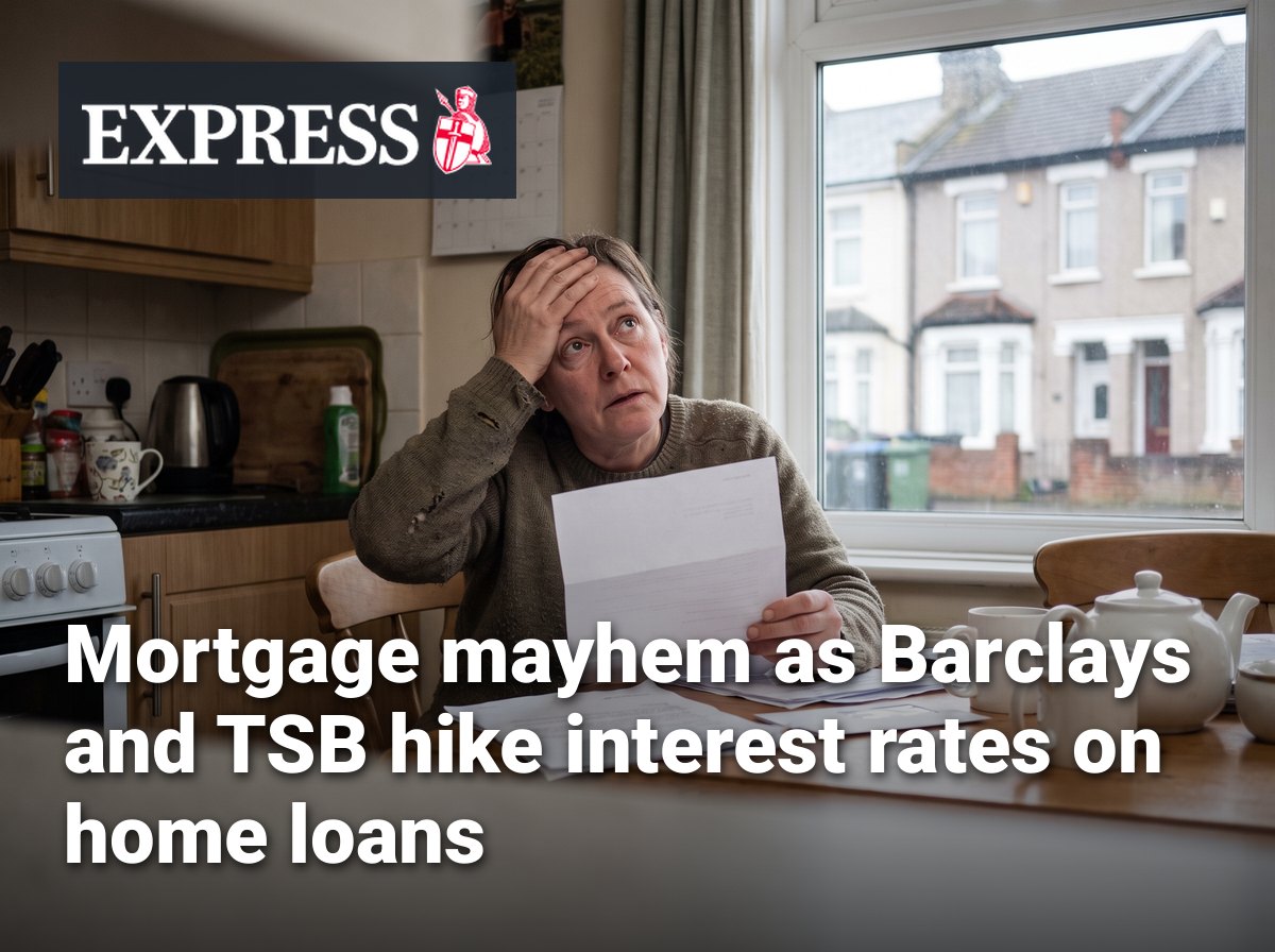 Mortgage mayhem as Barclays and TSB hike interest rates on home loans