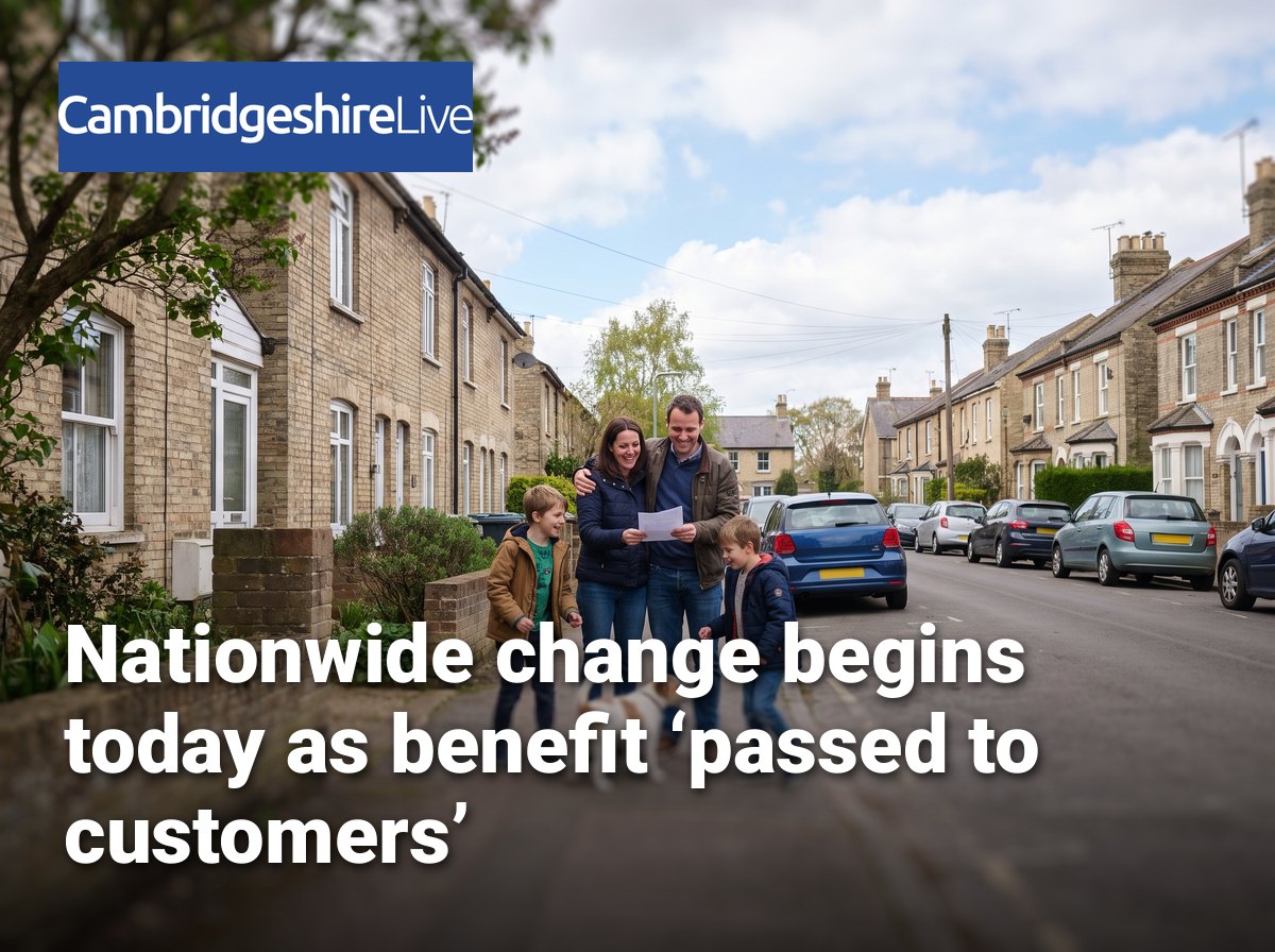 Nationwide change begins today as benefit ‘passed to customers’