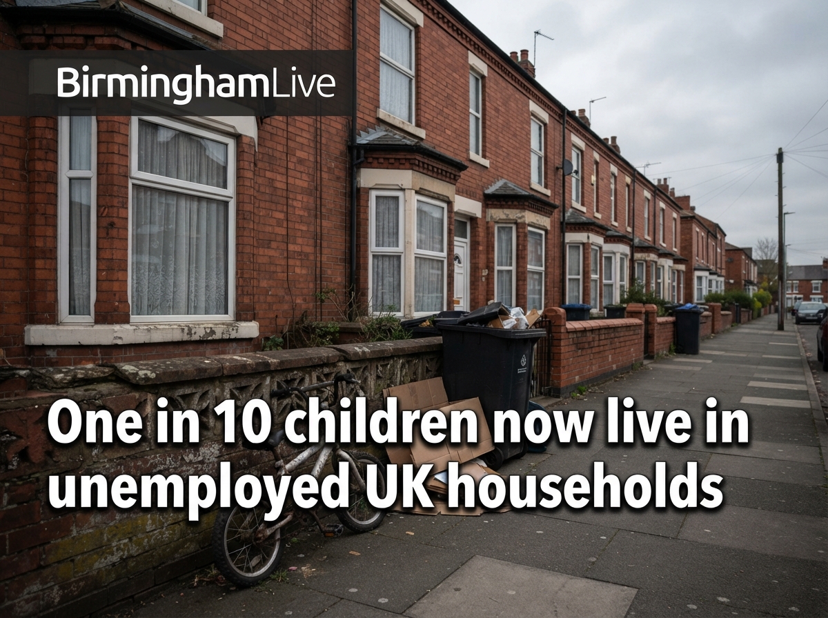 One in 10 children now live in unemployed UK households