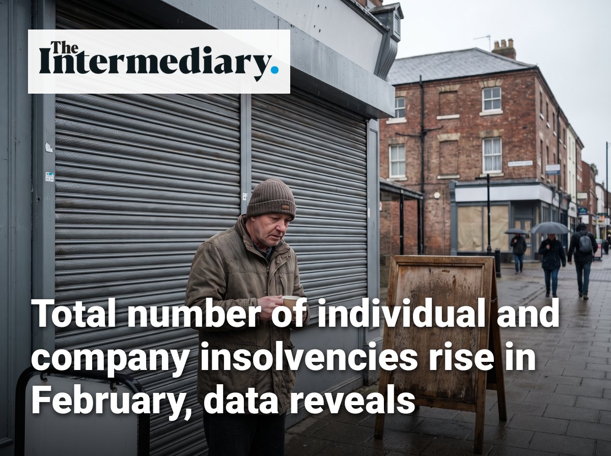 Total number of individual and company insolvencies rise in February, data reveals